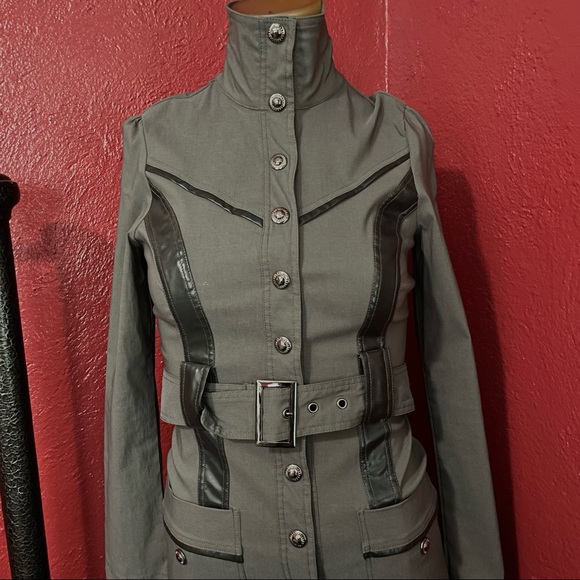 Steampunk military long jacket - Picture 2 of 14